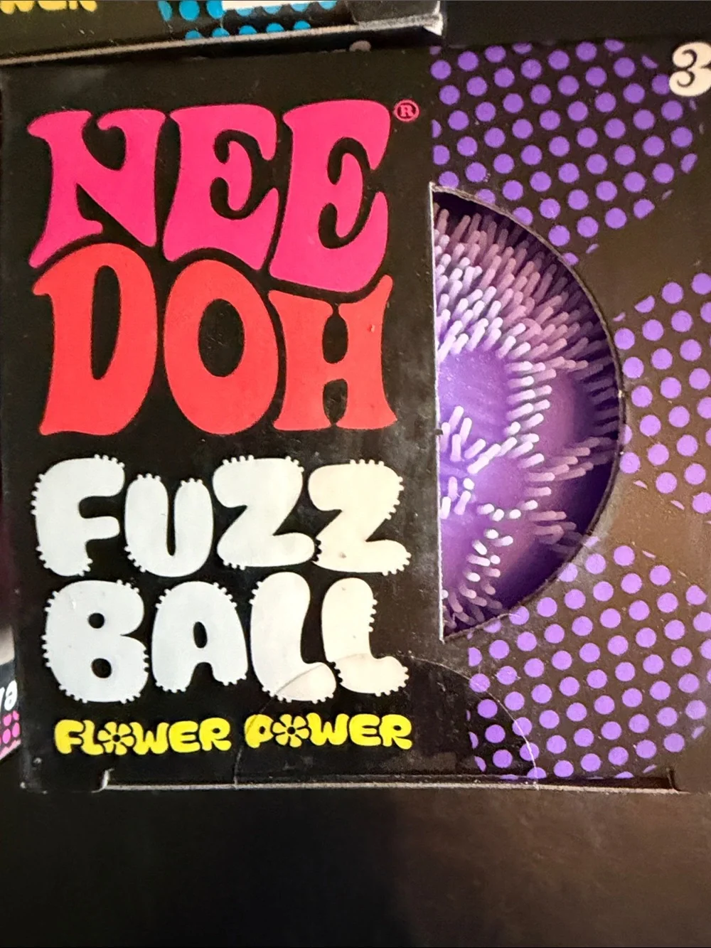 NEE DOH Fuzz Ball Pack - Blue, Pink, Purple 3 pack